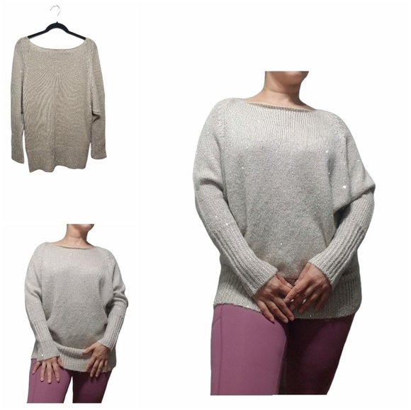 Chelsea and Violet sweatshirt,  Color Beige,  Size M - Picture 11 of 17
